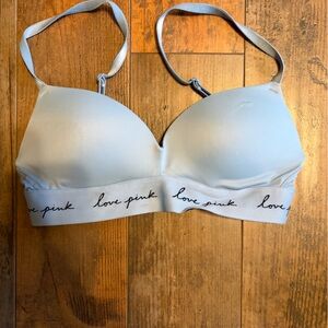 Women’s Victoria’s Secret PINK light blue wear everywhere bra size small